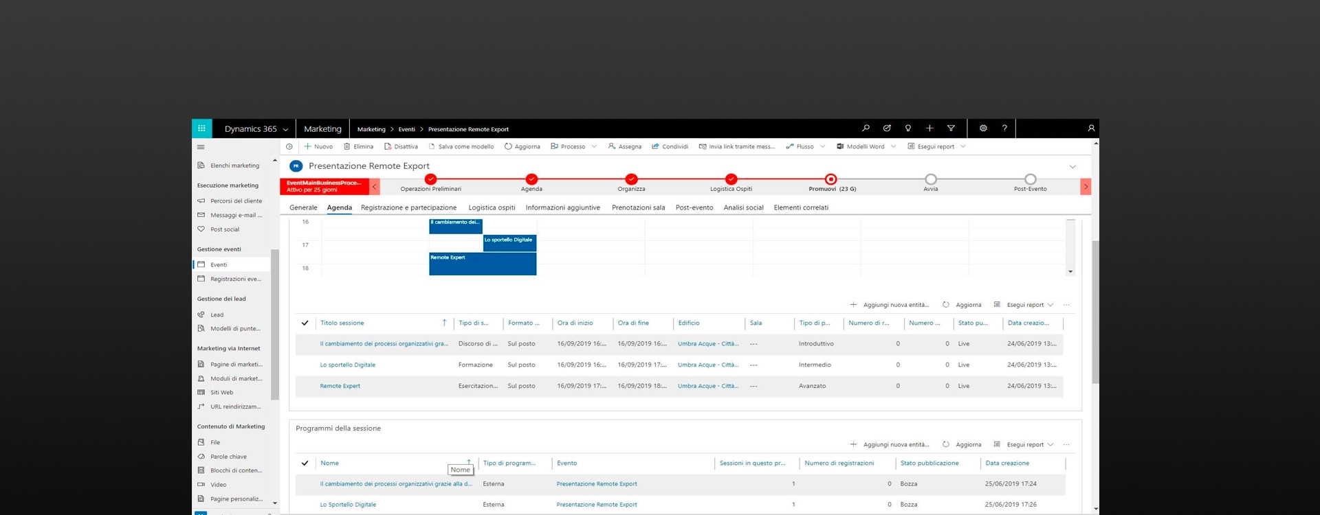 CRM - Dynamics for Marketing Events